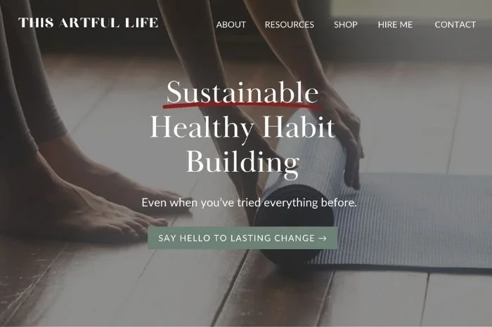 Squarespace Website for Holistic Nutrition Coach Erin Vangilder