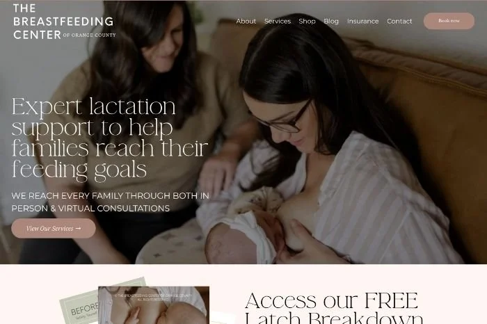 Strategic Squarespace Refresh for a Lactation Consultant