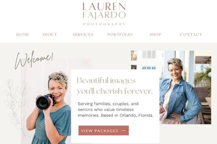 A Clean, Whimsical Brand for a Photographer Following Her Passion