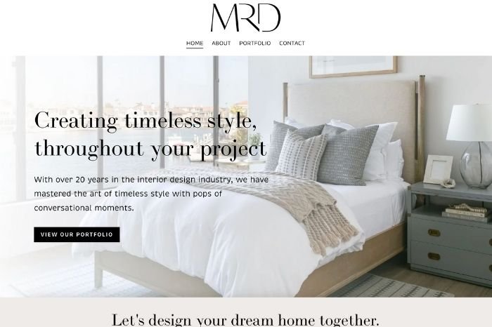 Squarespace Website for Interior Designer