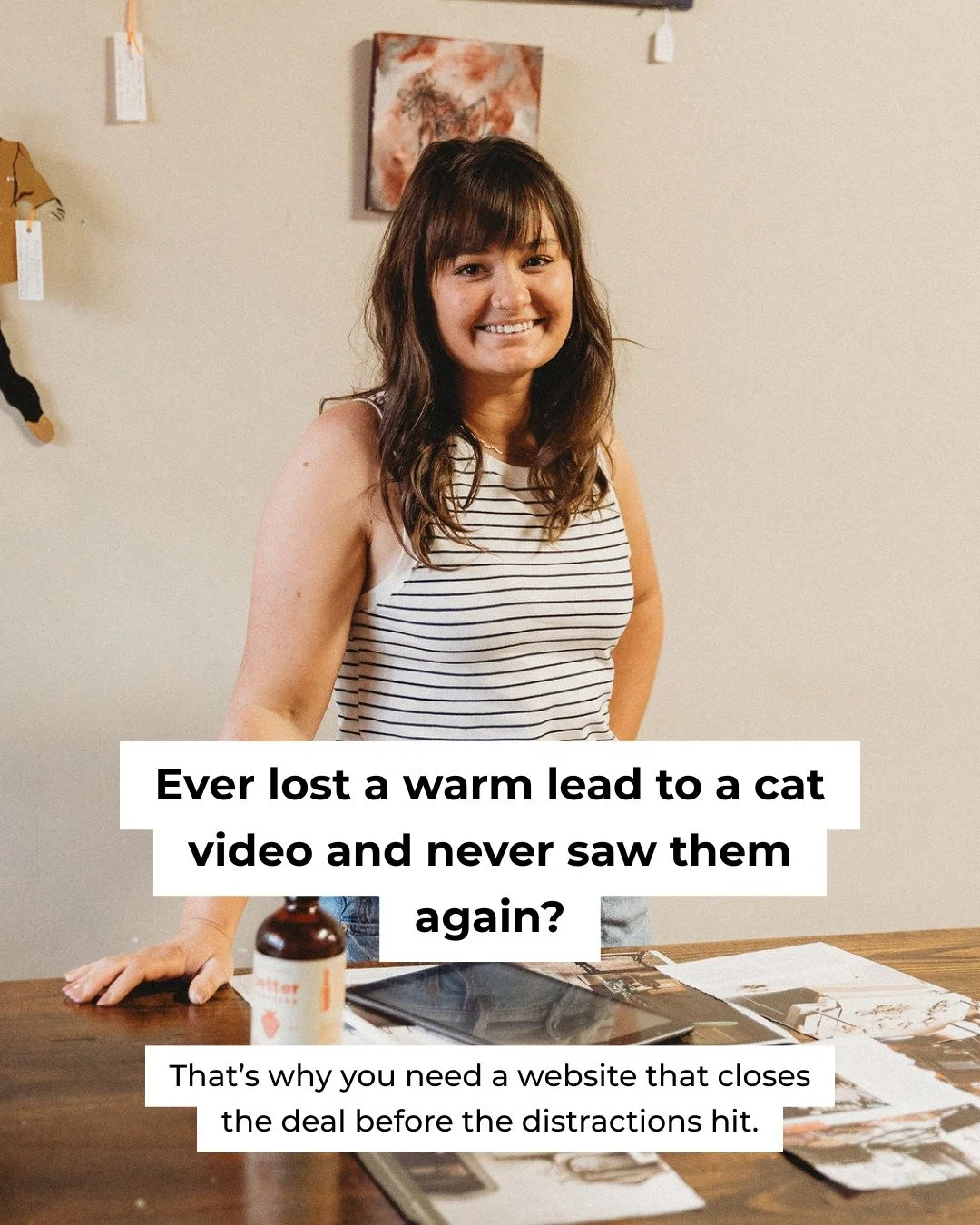 Have you ever noticed how easy it is to lose a warm lead online?

Not because they weren&rsquo;t interested.
Not because your offer wasn&rsquo;t good.
But because distraction won.

(and that is why I have had the app deleted for 7 months and only che