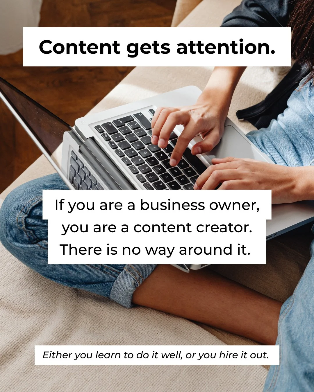 Most people think they need better content.

What they actually need is a place for that content to land.

Instagram is designed to interrupt.
Your website is designed to guide.

When someone knows exactly:
 &bull; what you do
 &bull; who it&rsquo;s 