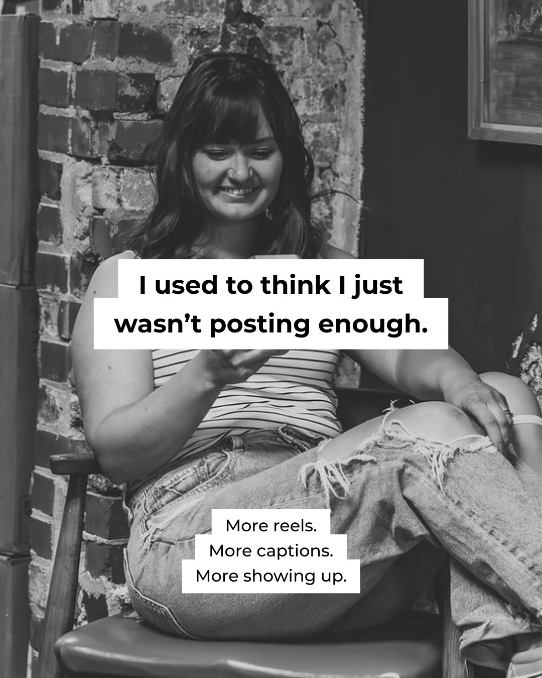 For a long time, I thought inconsistency meant I was doing something wrong.

In reality, I just didn&rsquo;t have a system.

Social media isn&rsquo;t broken,  it&rsquo;s just incomplete.

Once I stopped forcing Instagram to convert and let it simply 