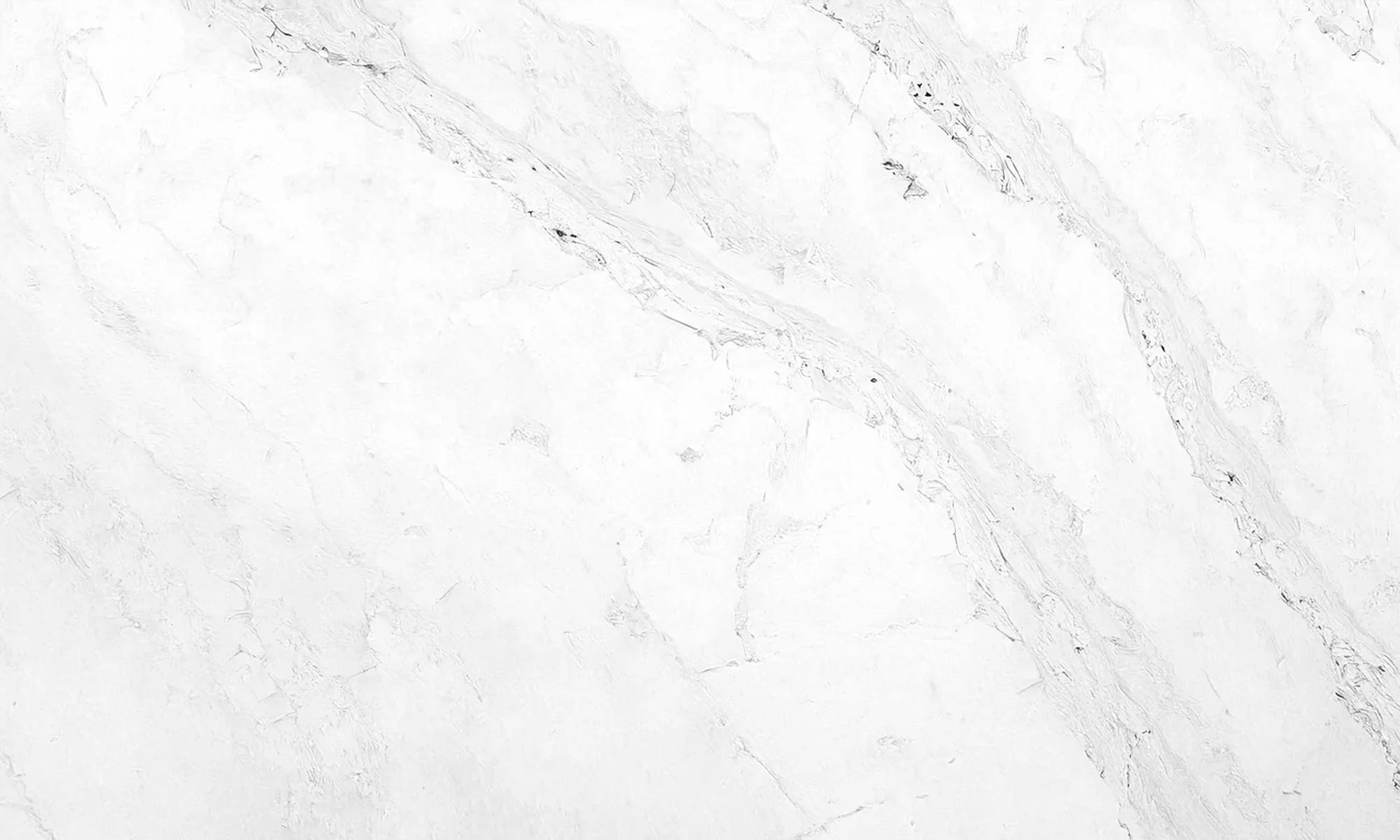 Close-up of a white marble surface with gray veining.