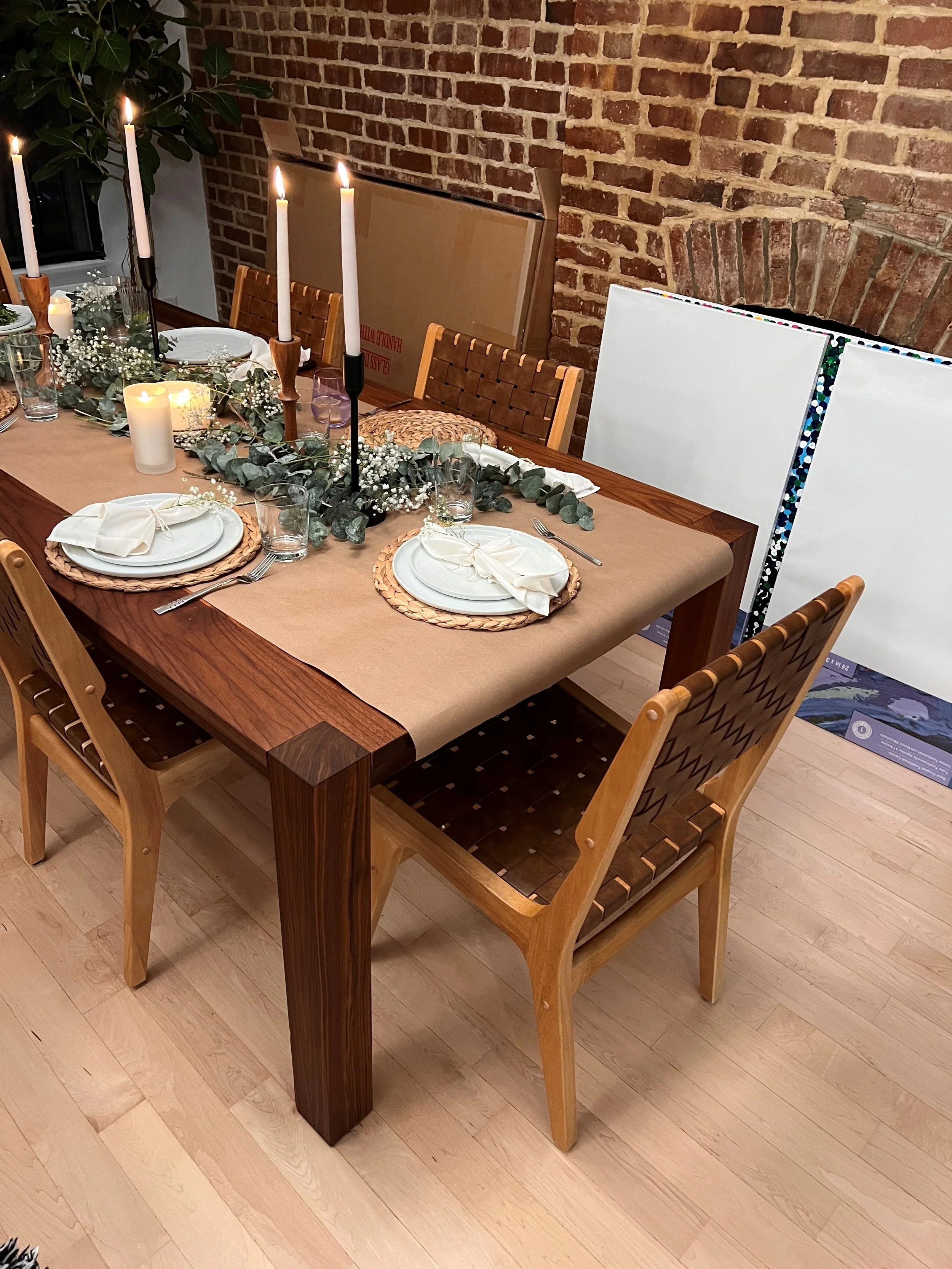 parsons dining table tobacco brown Pair (2) Parsons dining bench in tobacco finish from Pier One Imports. 48 1/4 x 16 1/2 x 18 1/4 #pieroneimports Customizations add to the lead time Parsons Table SELF MADE