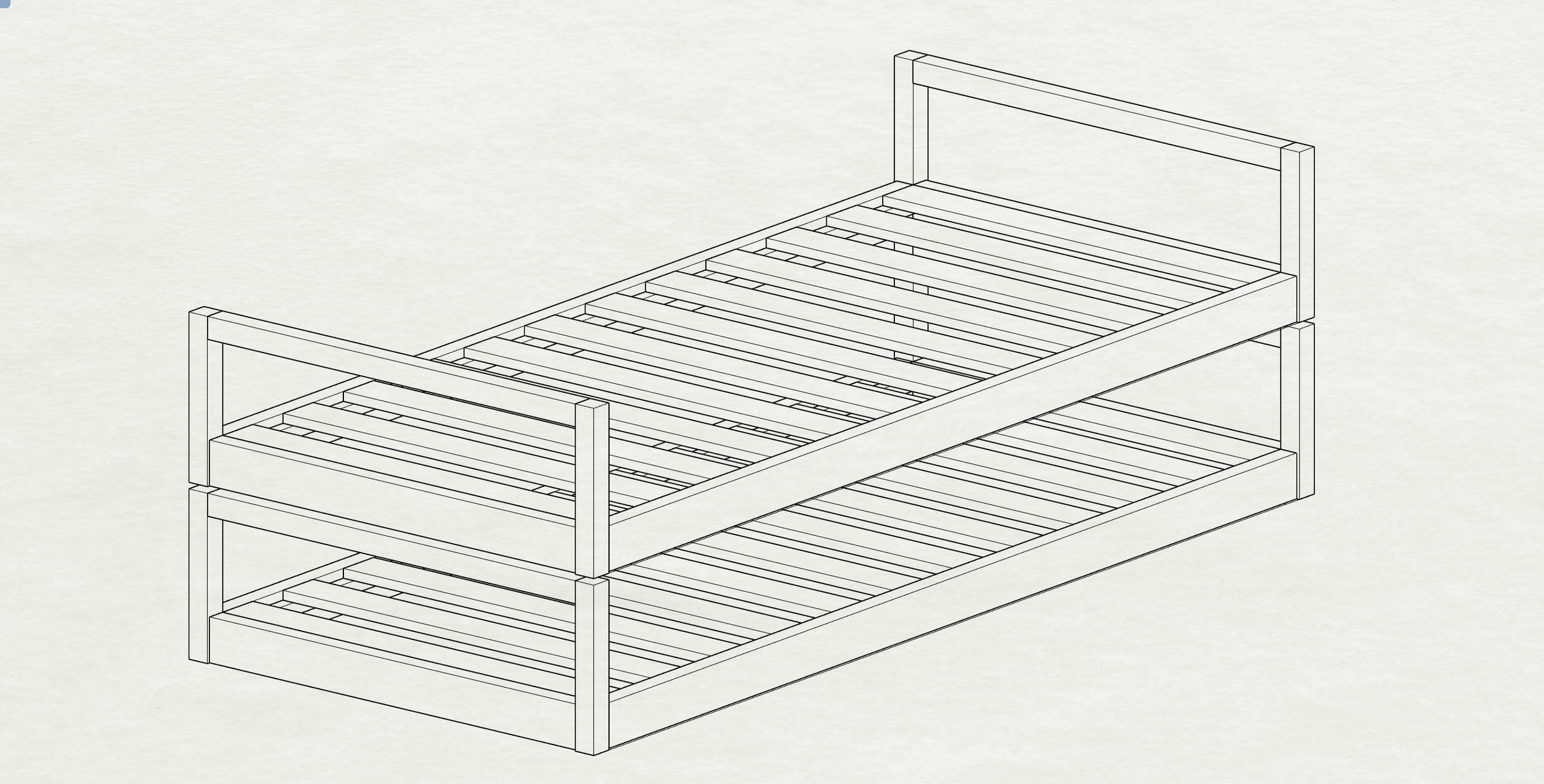 Custom Twin-XL Stacking Bed