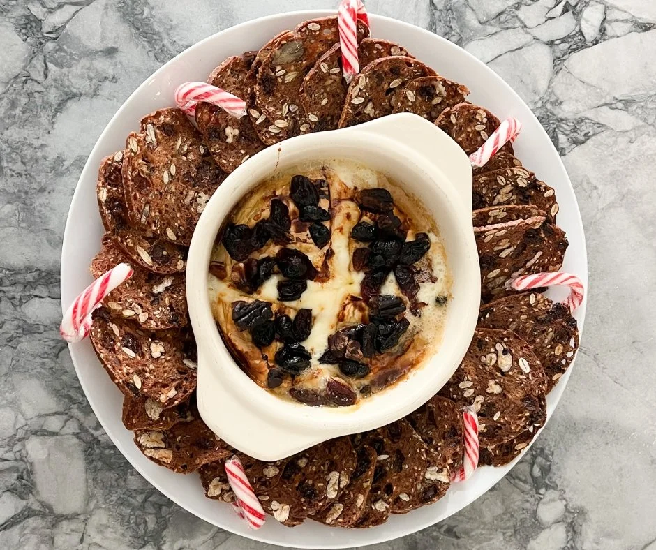 Air Fryer Baked Brie with Cranberries, Pecans, and Honey