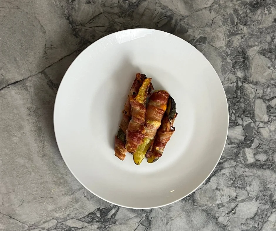 Air Fryer Bacon Wrapped Pickle Spears