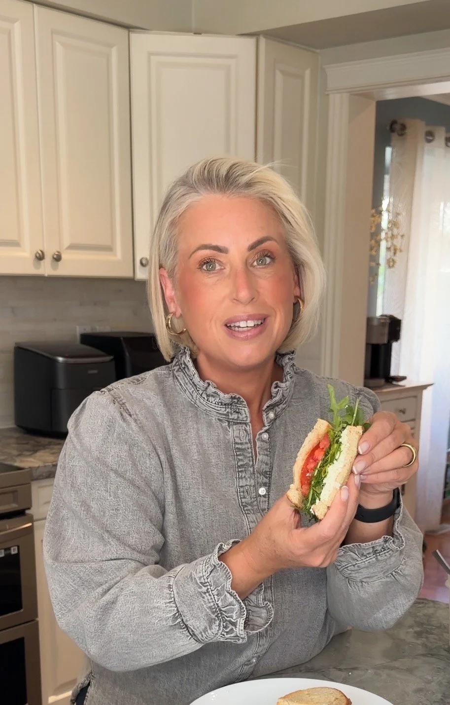 High Protein Tomato Sandwich
