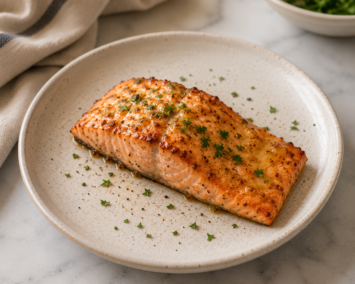 Air Fryer Honey Mustard Salmon