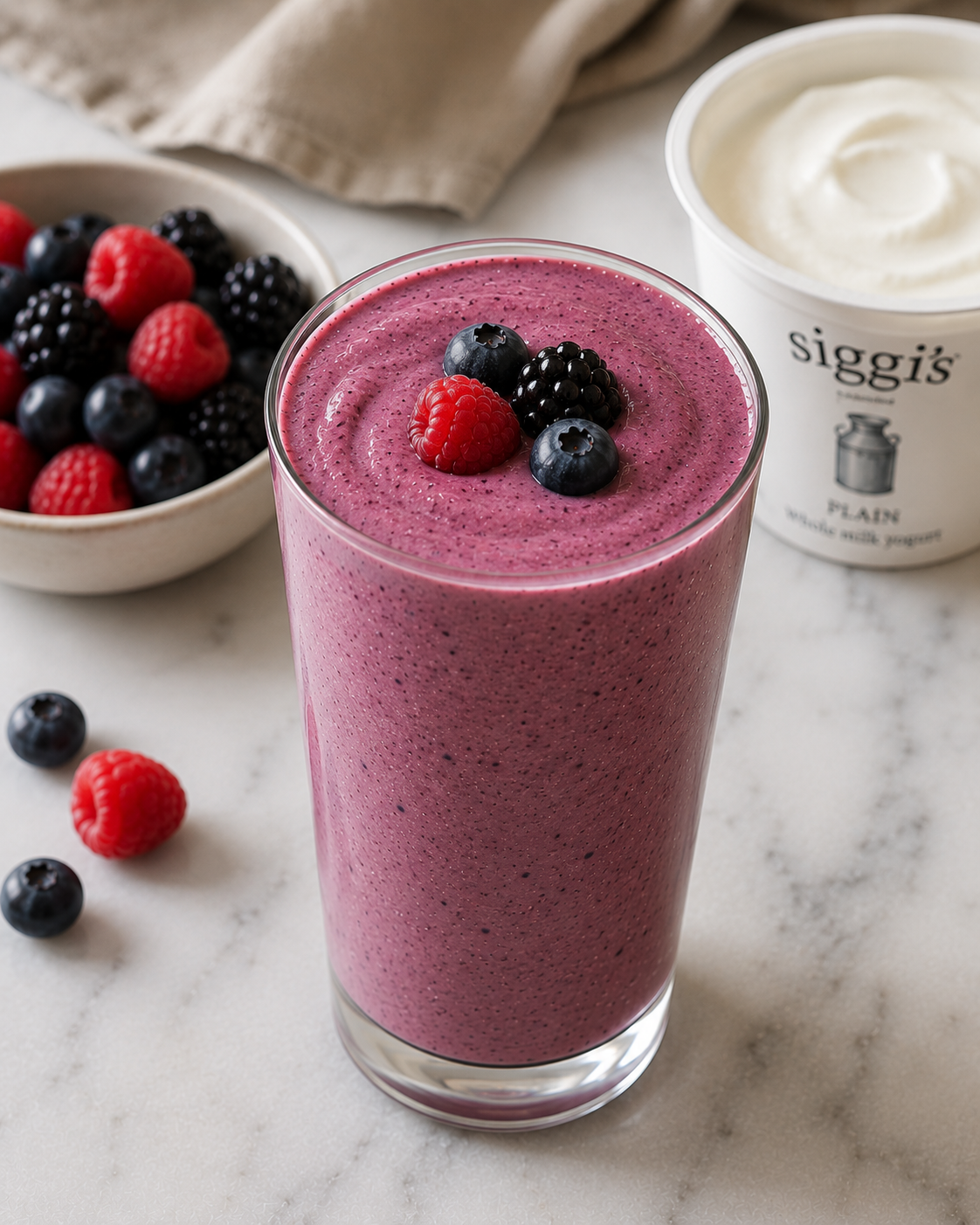 Mixed-Berry High-Protein Smoothie