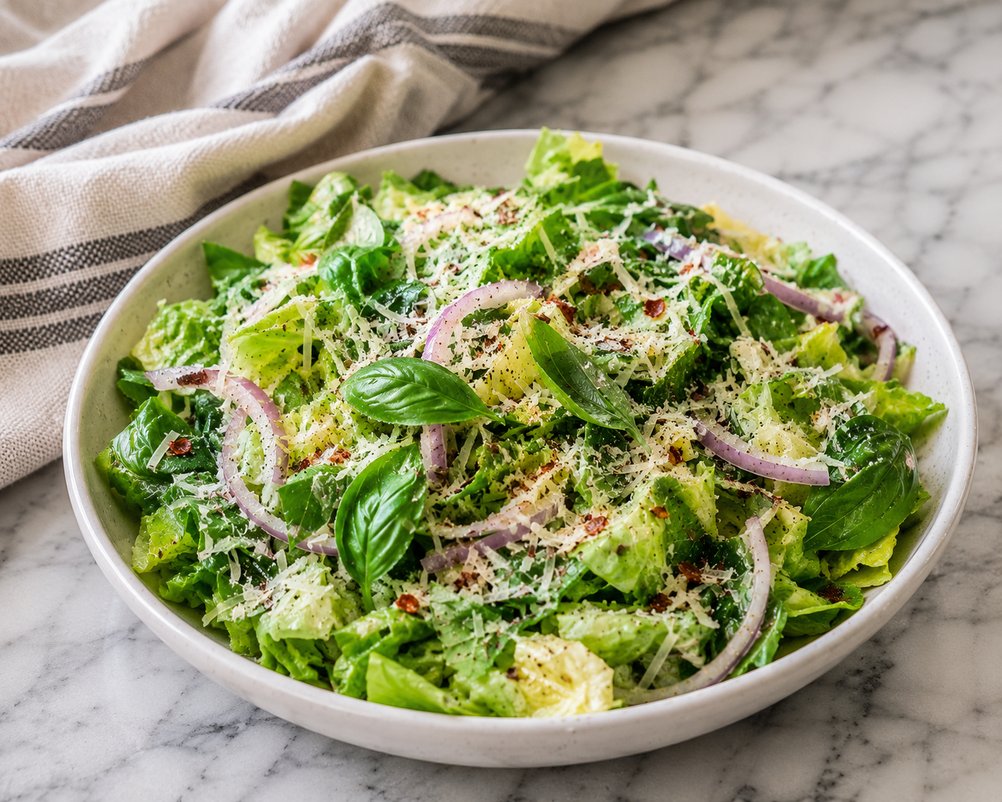 Basil Parmesan Salad