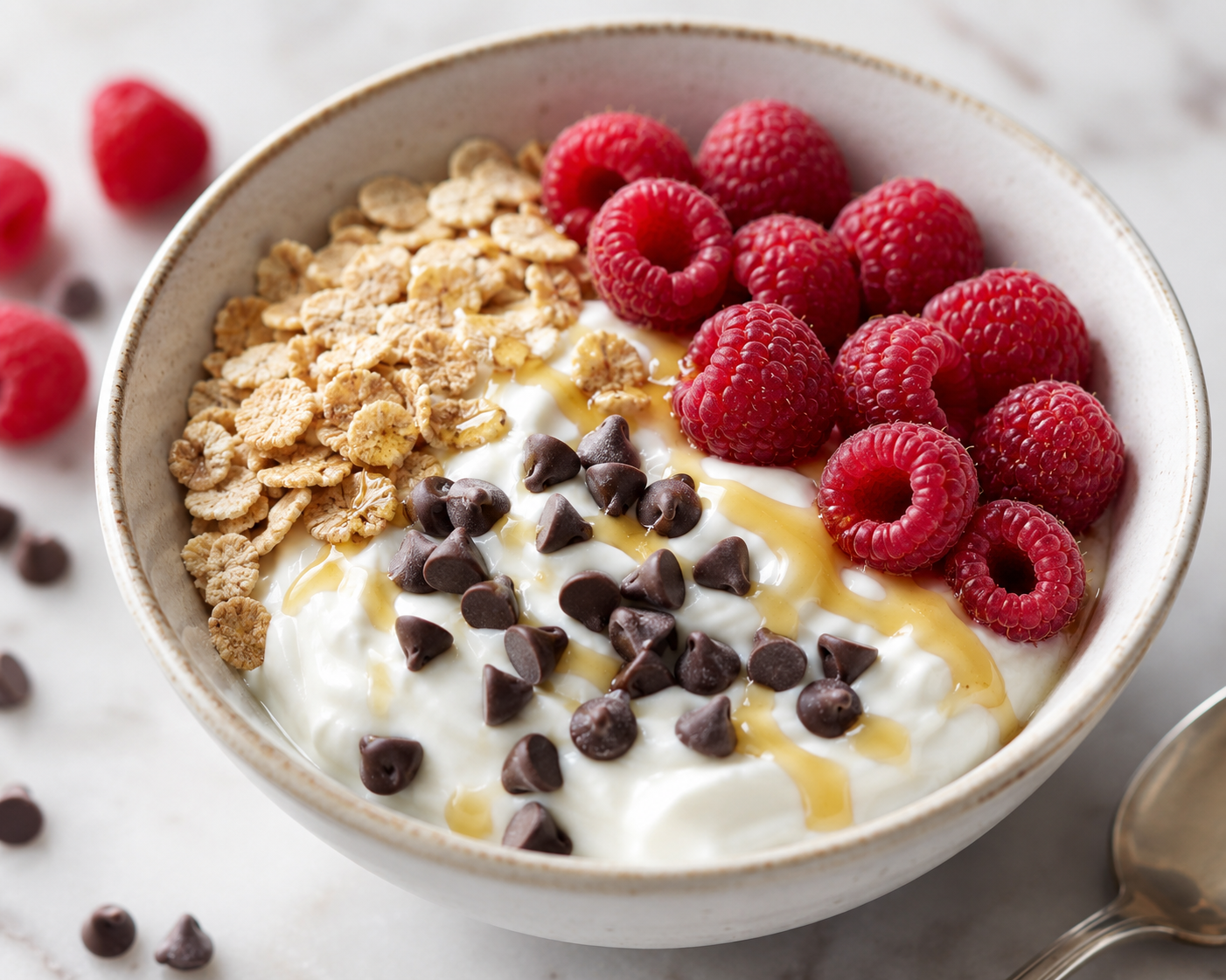 Greek Yogurt Berry Treat with Cereal &amp; Chocolate Chips