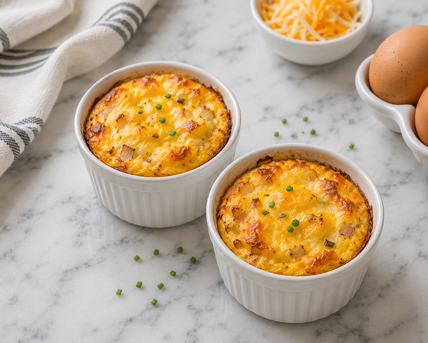 Air Fryer Cheesy Egg Cups