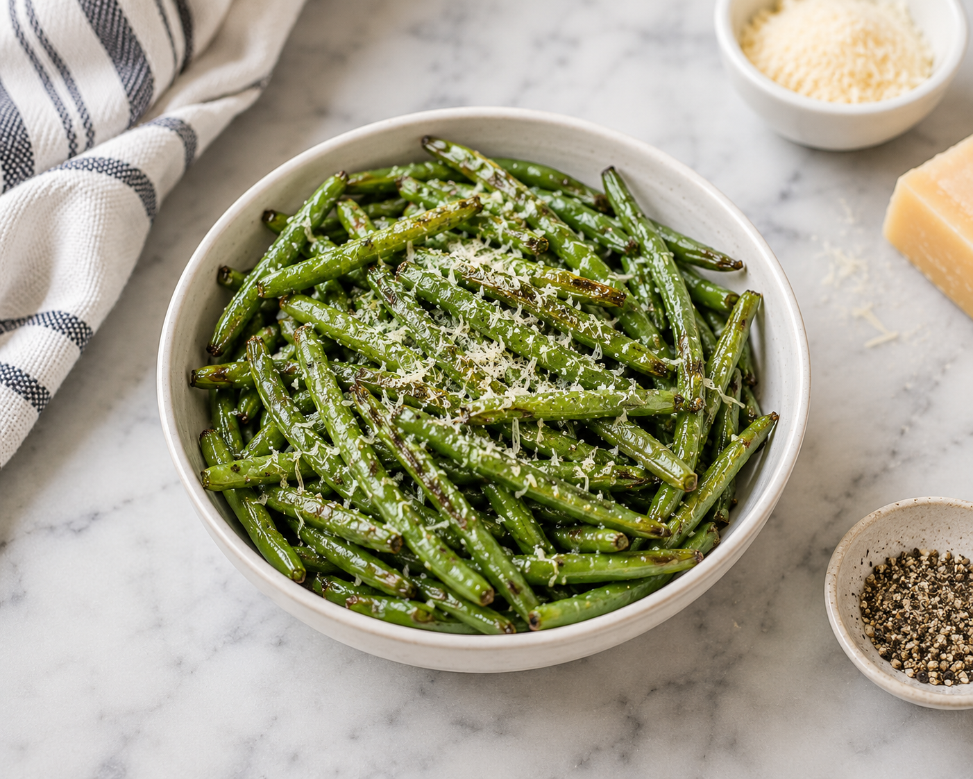 Crispy Parmesan Green Beans