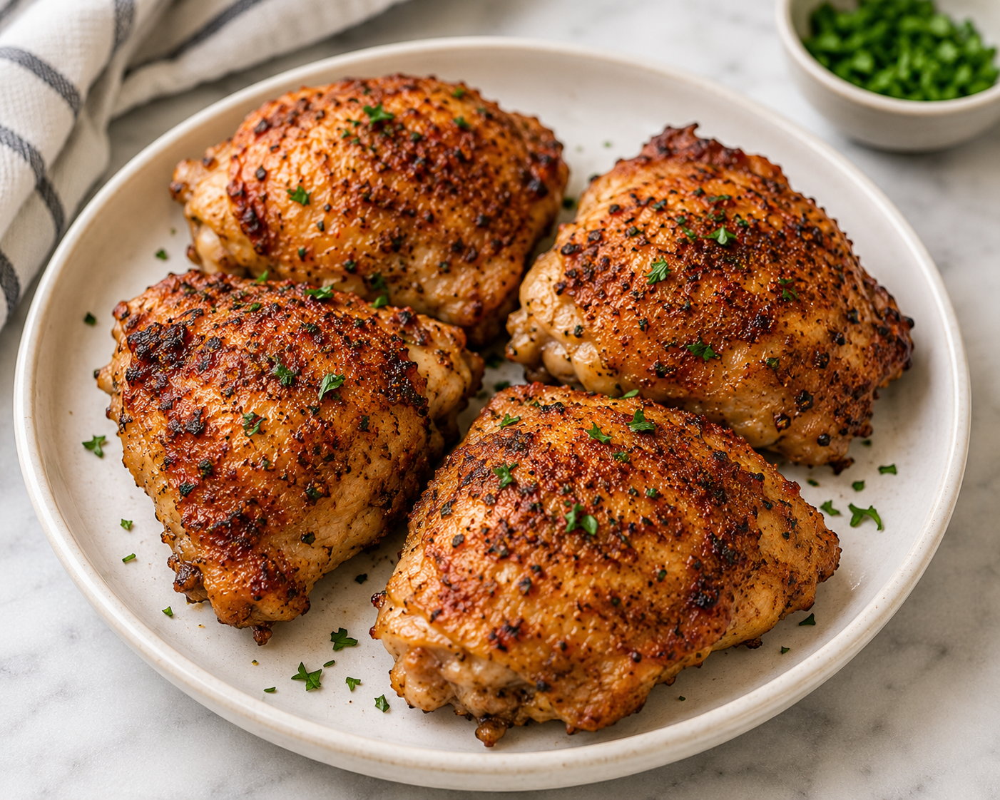 Magical Air Fryer Chicken Thighs