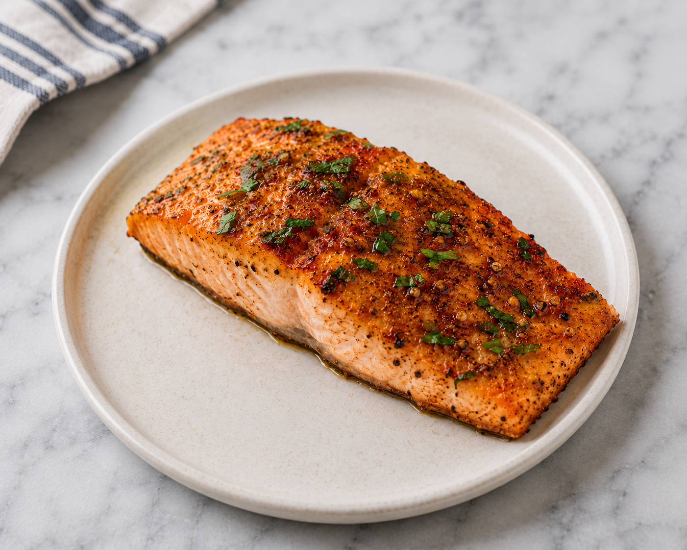 Crispy Chimichurri Air Fryer Salmon