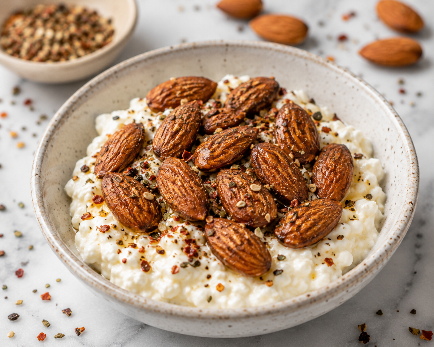 Almond Cottage Cheese Snack