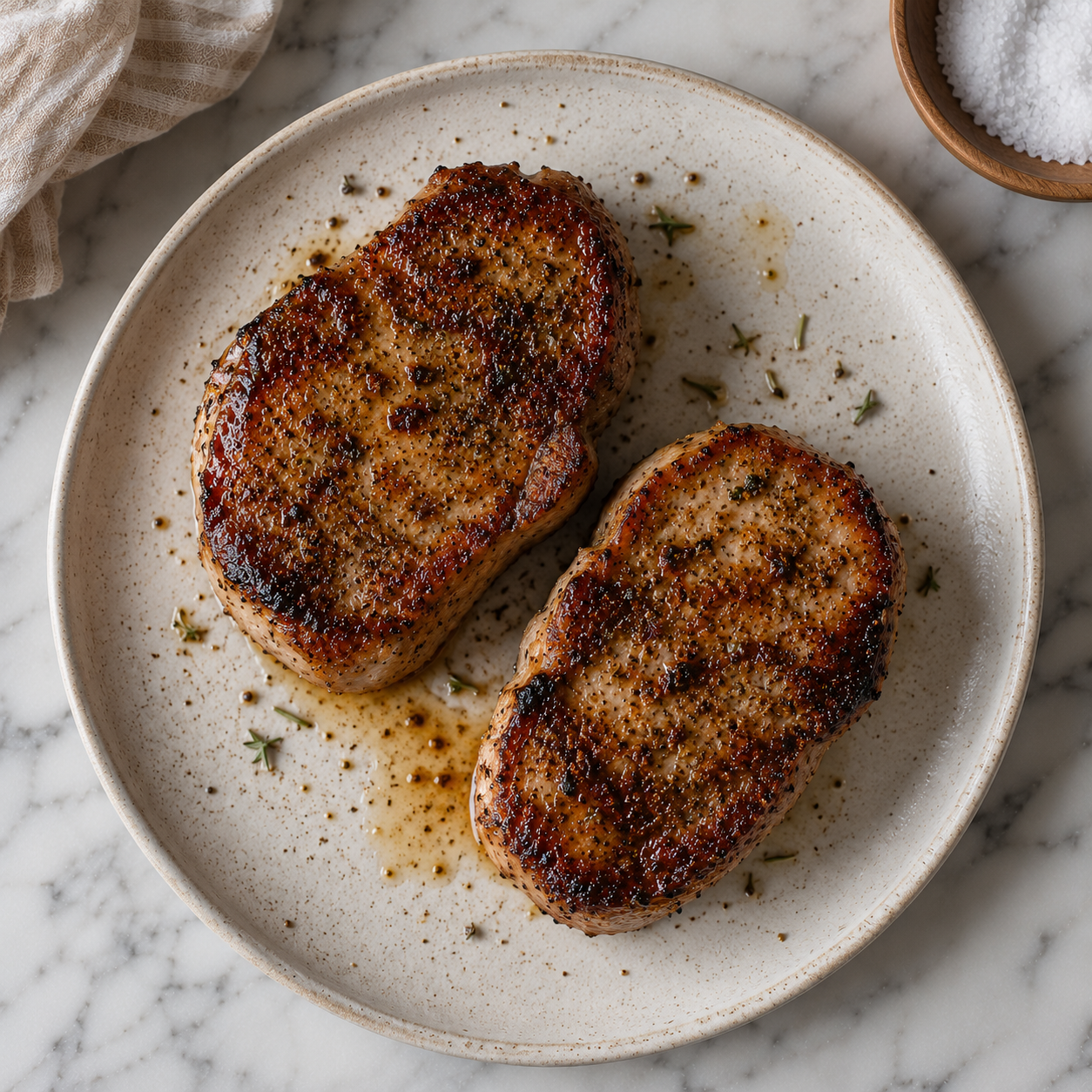 Montreal Spiced Air-Fried Pork Chops