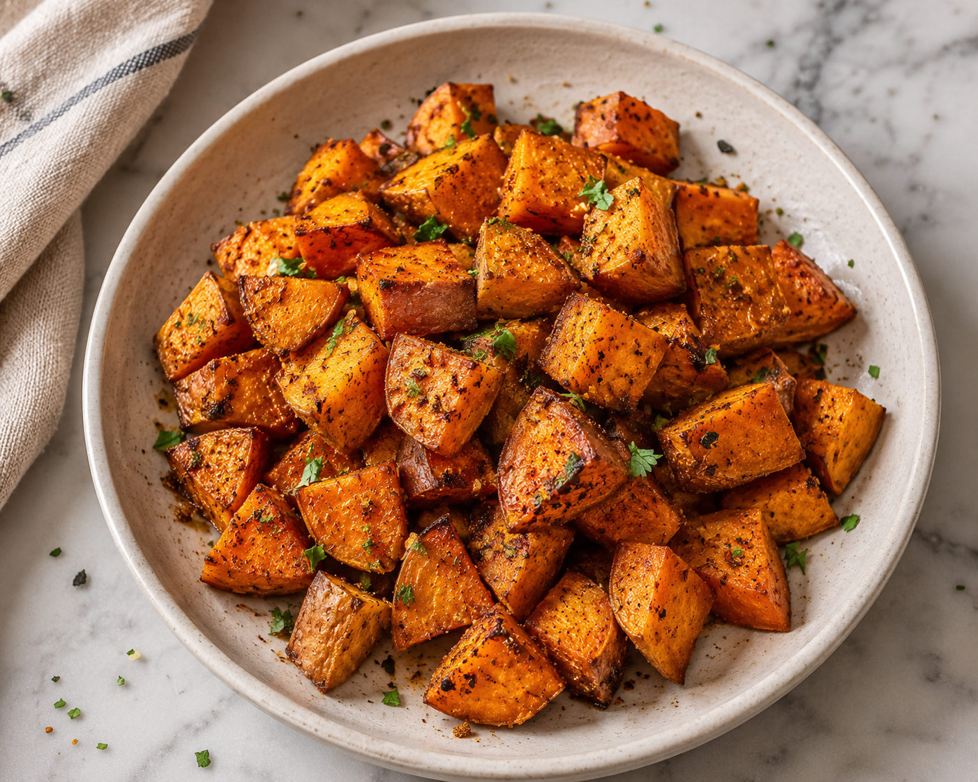 Air Fryer Sweet Potato Cubes