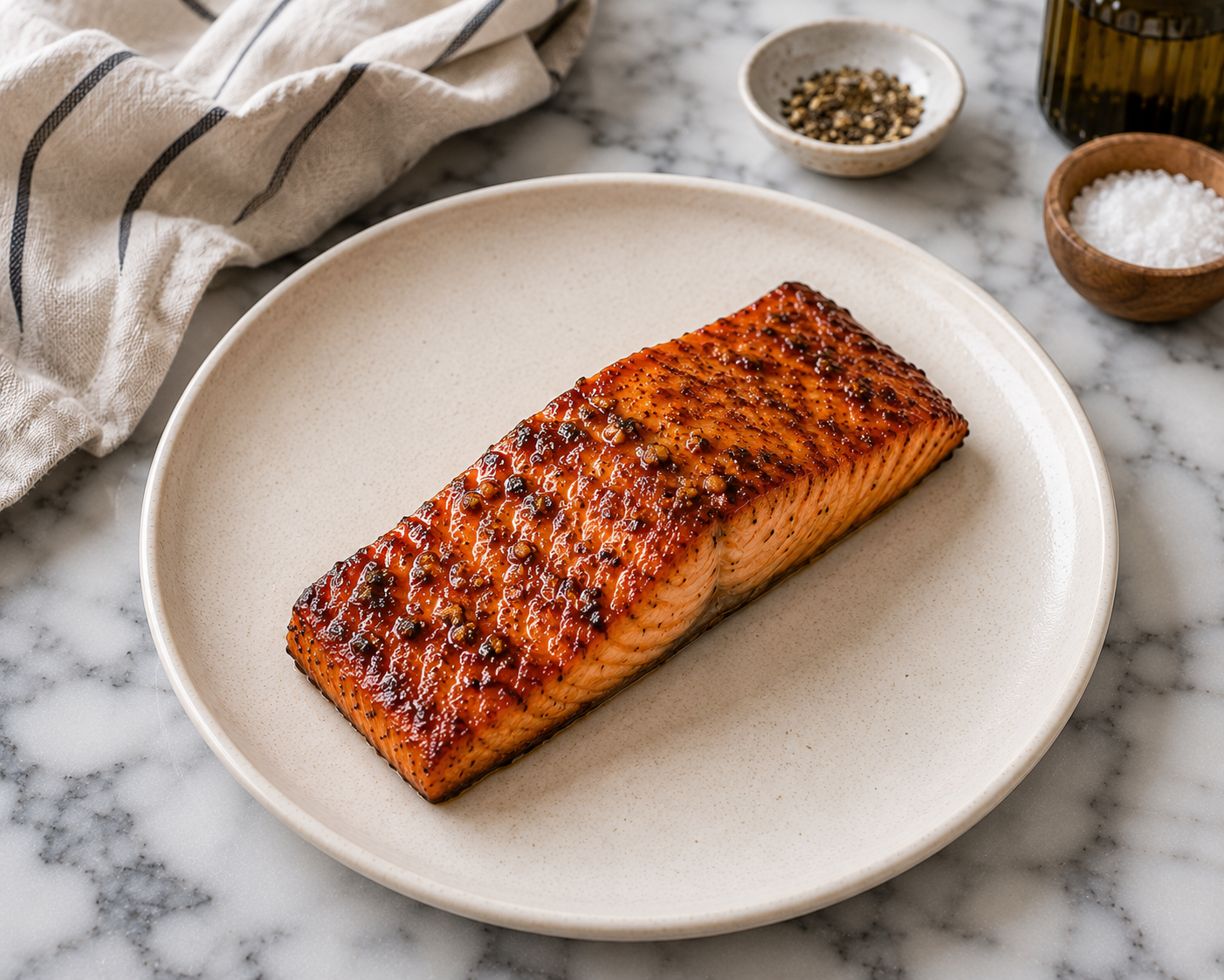 Crispy Garlic Tamari Air Fryer Salmon