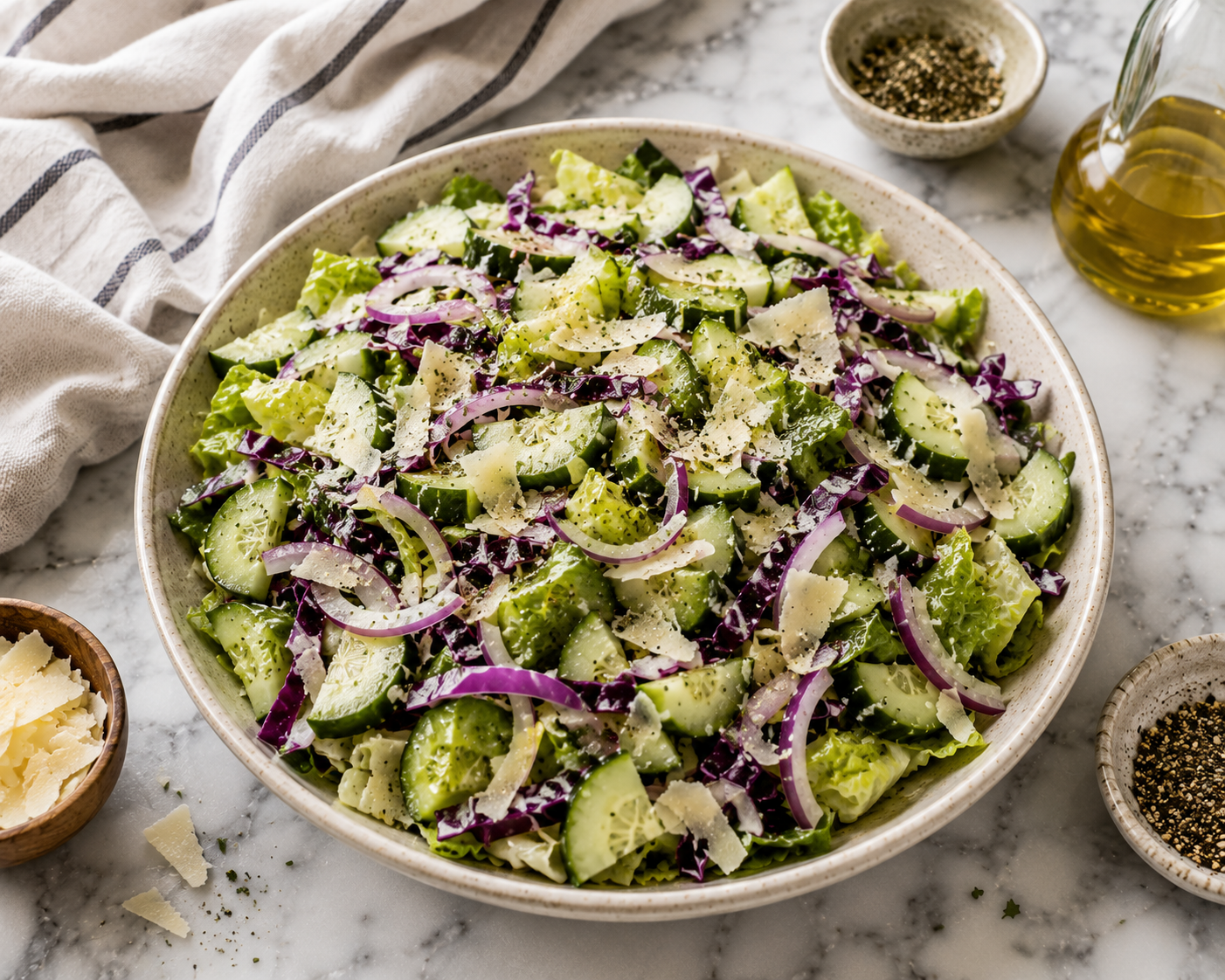 Fresh Summer Salad with Parmesan