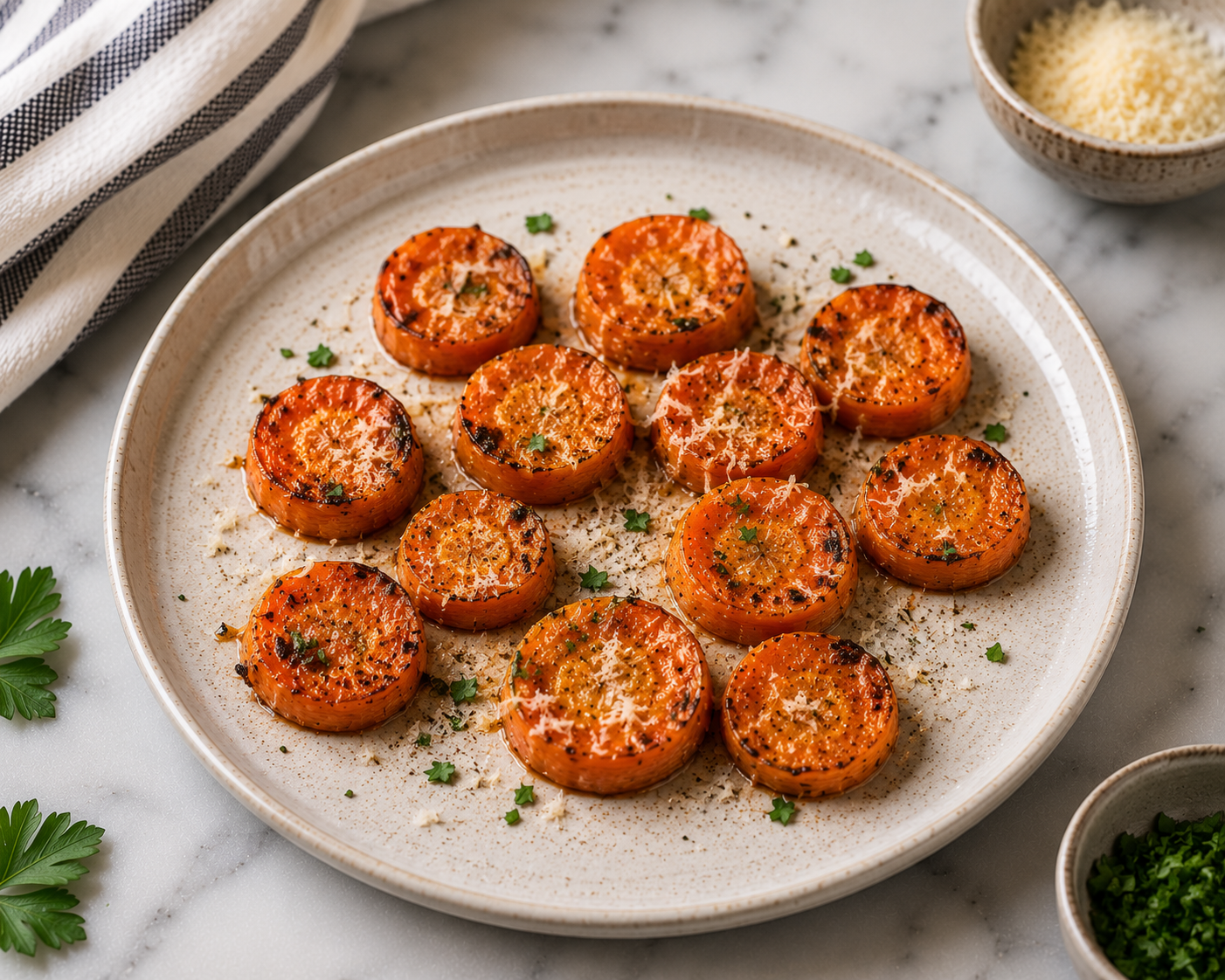 Air Fryer Carrot Parmesan Bites