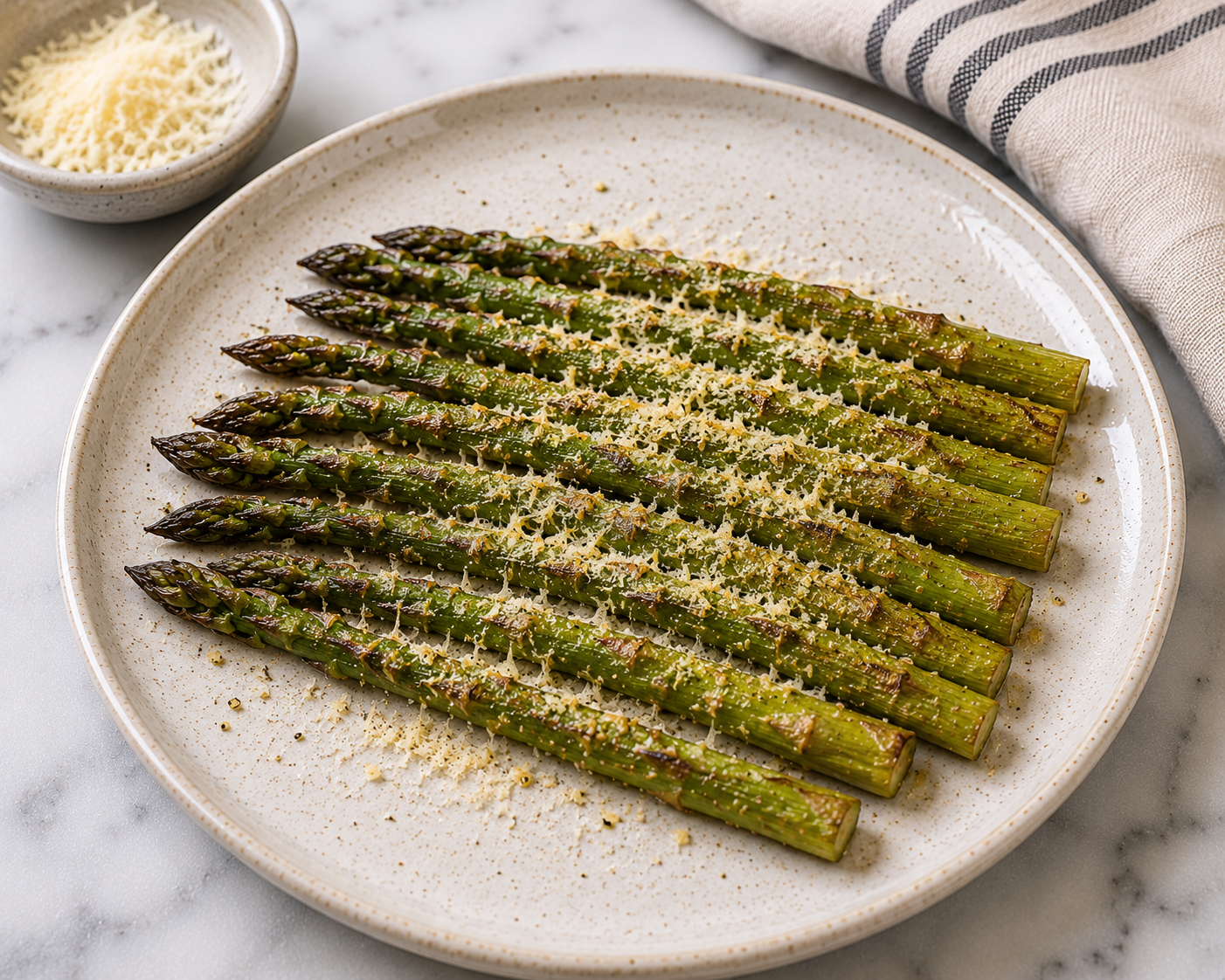 Air Fryer Garlic Parmesan Asparagus