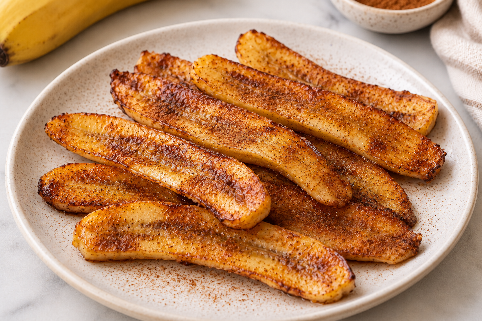 Air Fryer Bananas with Cinnamon