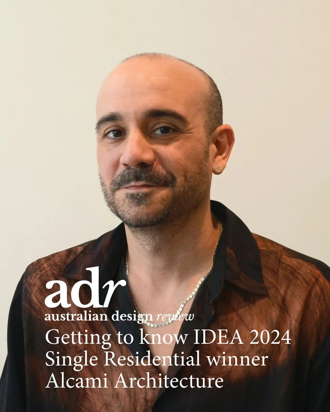 Australian Design Review interview screenshot featuring Victor and the IDEA residential award.