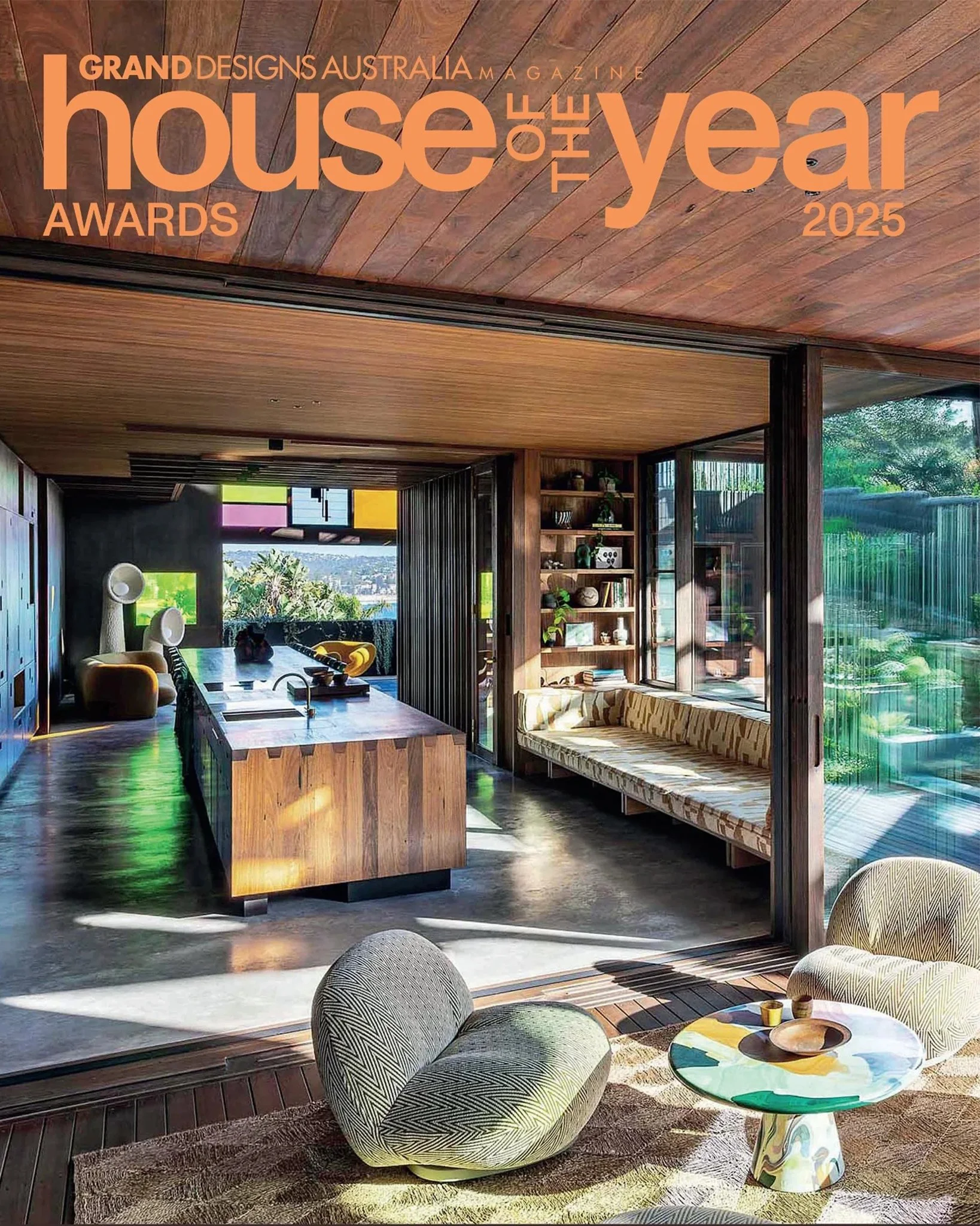 Grand Designs House of the Year awards cover featuring Terrace House Mirage interior.