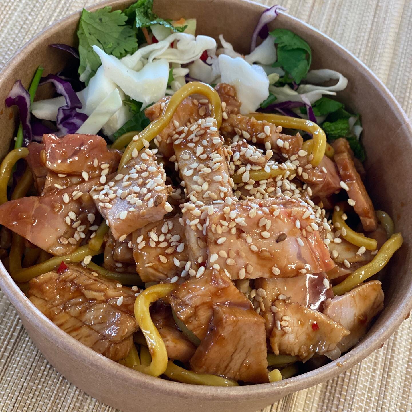 Chines Pork Noodle Salad #relishcateringnarrabri #lunch #asianflavours