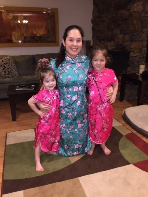 Ms. Char and Daughters Joy and Genevieve, China.JPG