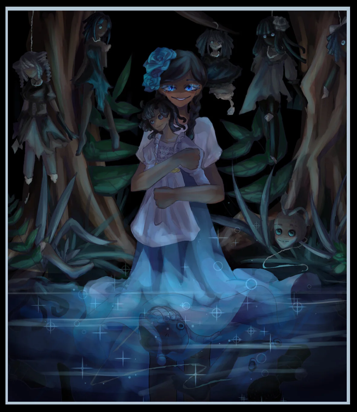 IB art Island of the Dolls FRAMED.jpg