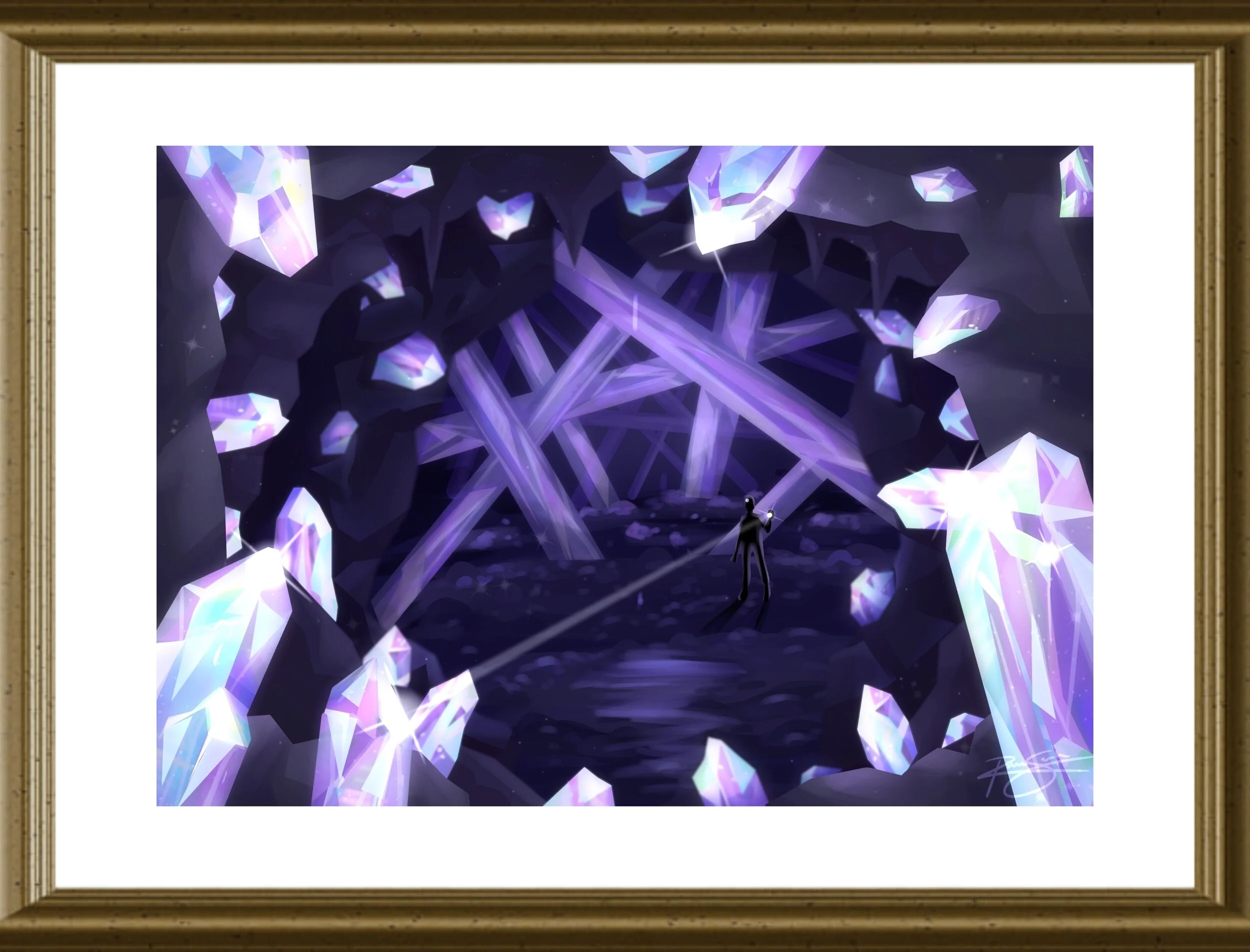 Crystal Clear Discovery (Matted, Framed).jpg