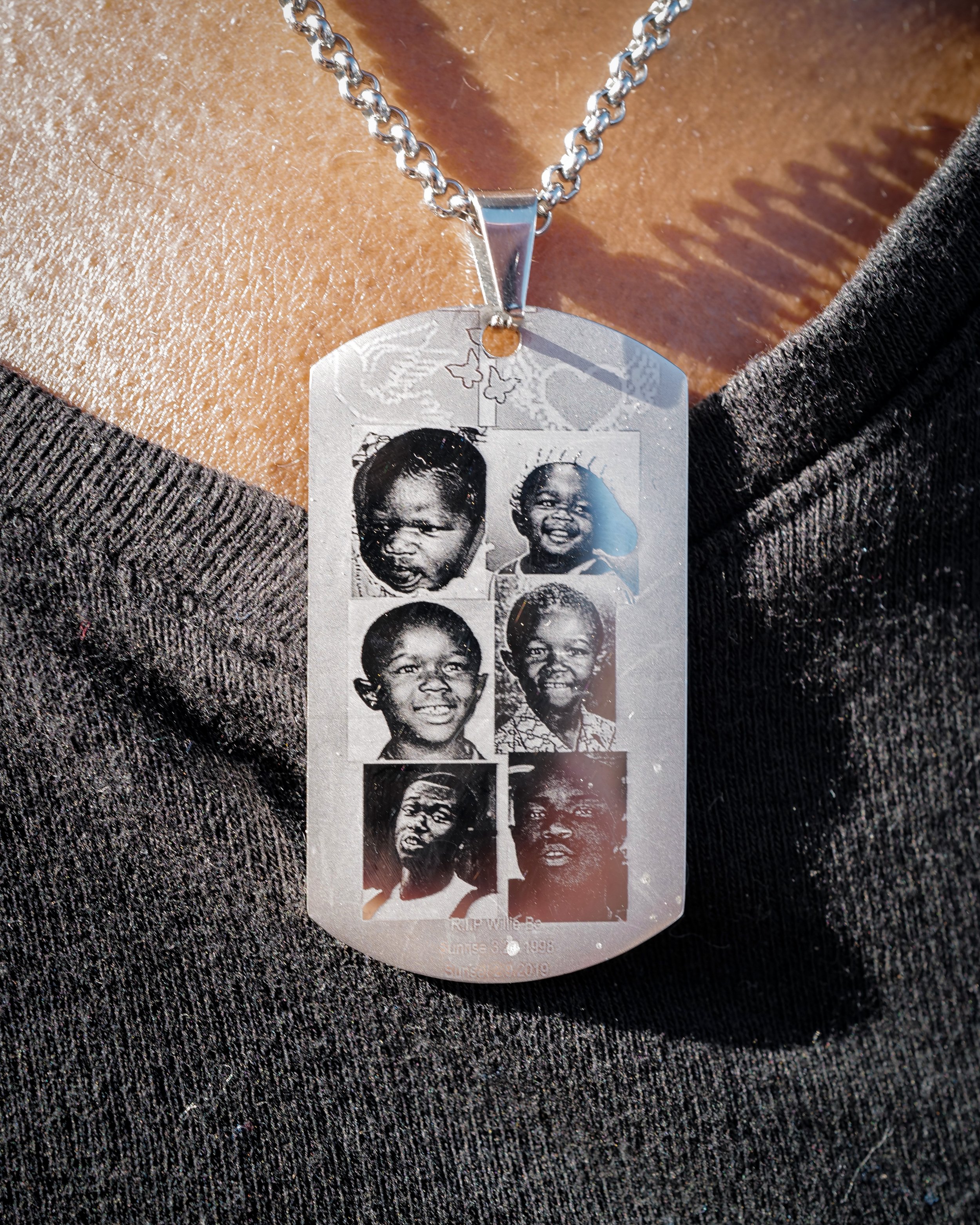  Willie McCoy’s aunt wears a necklace of her nephew. On February 9, 2019, 20-year-old McCoy was murdered by Vallejo police. He was asleep in his car at a Taco Bell when six officers fired 55 shots into his vehicle in just 3.5 seconds.  