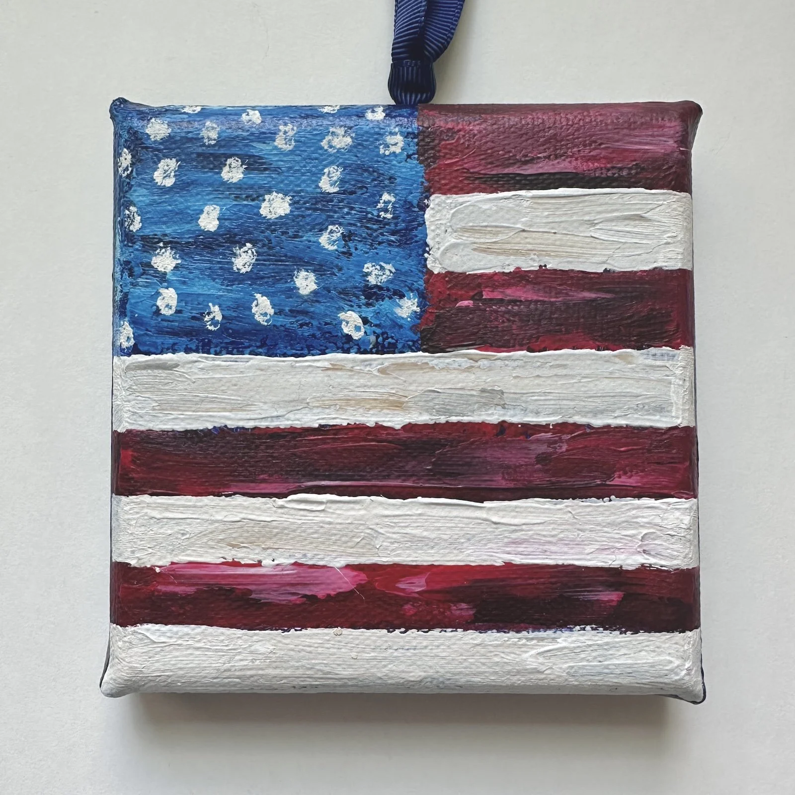 Sweet Land of Liberty - 4x4 American Flag Ornament