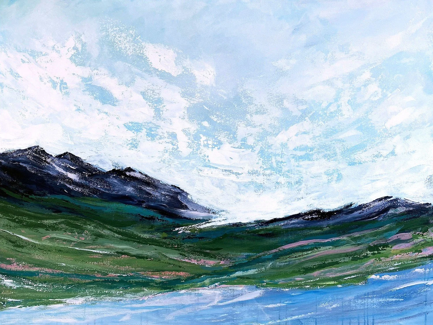 Mountainside Lake - Print