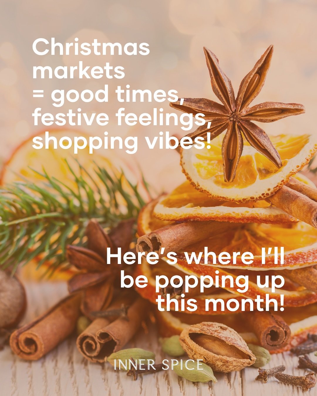 🎄Spice lovers, I&rsquo;ll be decking the Christmas market stalls this month and popping up all across Perth!

💫From the scent of cinnamon in the air to handcrafted gifts that tell a story of tradition - it&rsquo;s time to shop small, local, and sou