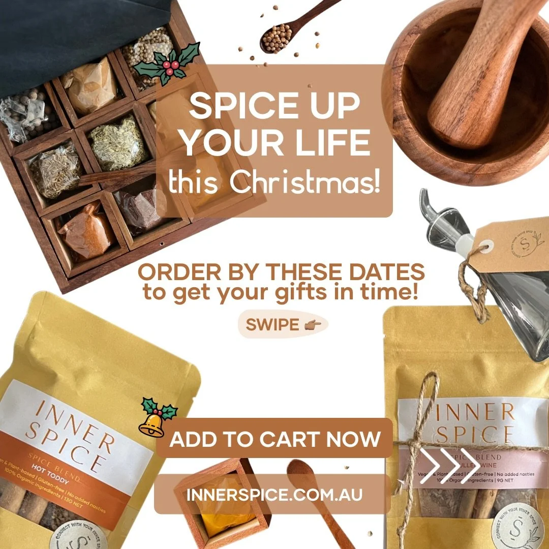 🎁CHRISTMAS CUT-OFFS ARE HERE!🎄
 🙏🏽Every order is blended, packed, and wrapped by hand right here in Perth, and the Christmas rush is real: Perth to East Coast takes longer than you think!

To help you shop stress-free, here are the delivery deadl