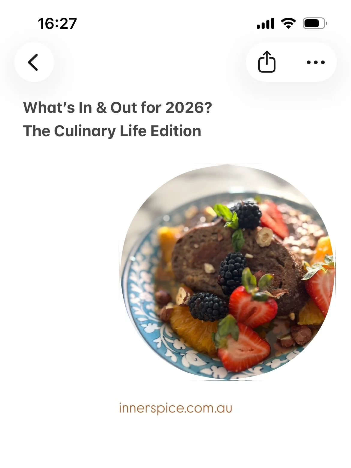Clarity over clutter. Connection over busyness. Simplicity over overwhelm💫

👇🏽Here&rsquo;s what&rsquo;s IN, and OUT, for 2026 - the culinary life edition🌿

💬Comment below👇🏽
What pressures are you letting go of this year?🧡

#cookingwithspices 