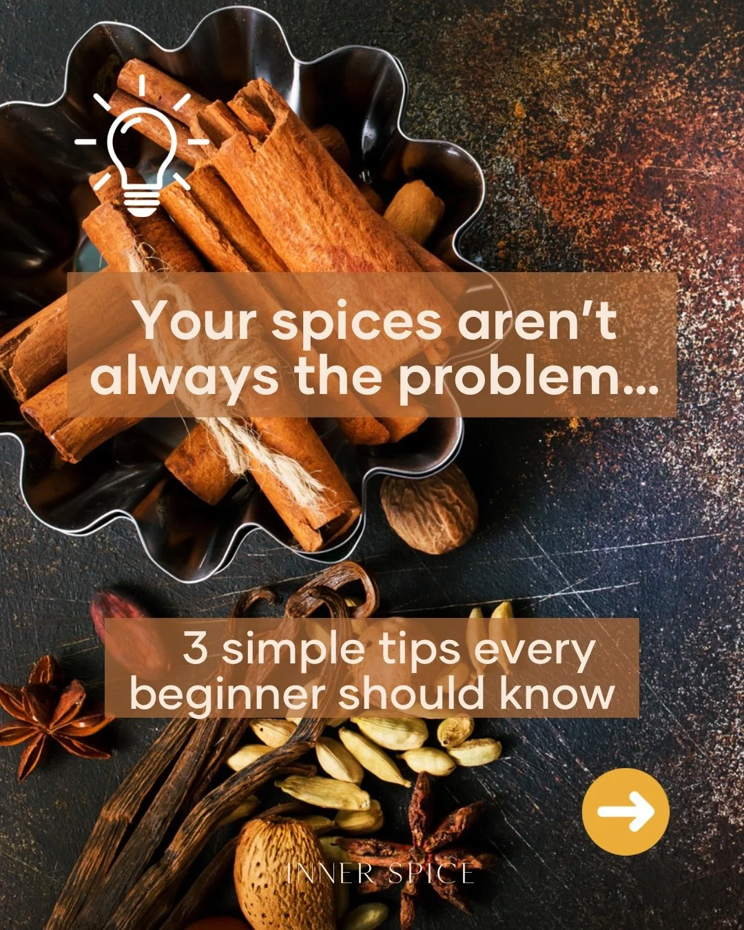 ✨New to cooking with spices? 

🌶️Start simple and be spice smart😉

 Here are 3️⃣ easy tips to help you build confidence and flavour in the kitchen👇🏽

1️⃣ Start small - less is more when you&rsquo;re learning💫Add a pinch and build as you discover