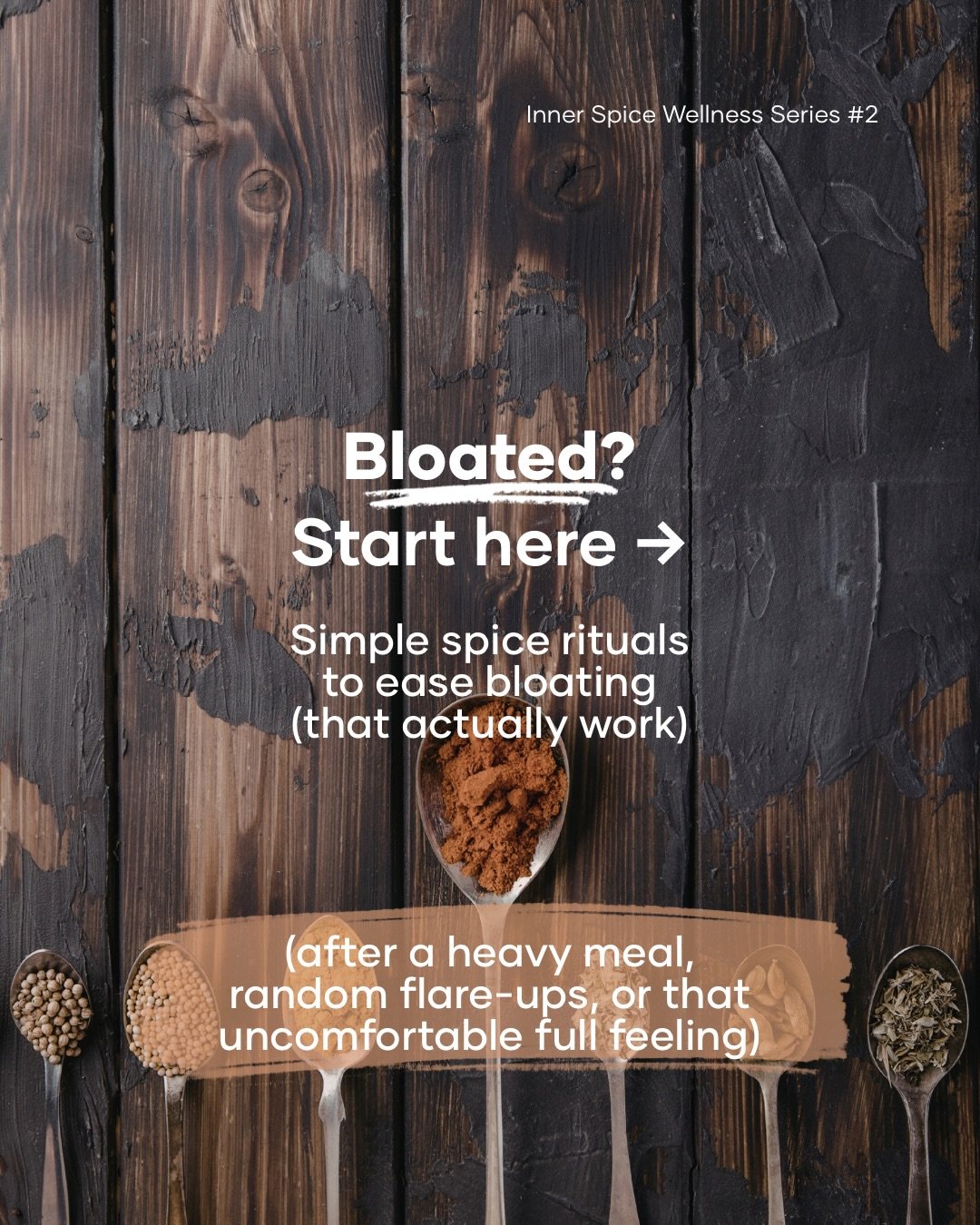 Bloated after eating&hellip; again? 😒
 I completely get it! That uncomfortable, heavy feeling isn&rsquo;t something you just have to &ldquo;deal with&rdquo; - it&rsquo;s frustrating😣

👉🏽These are the 3 spices I turn to for bloating and digestion 