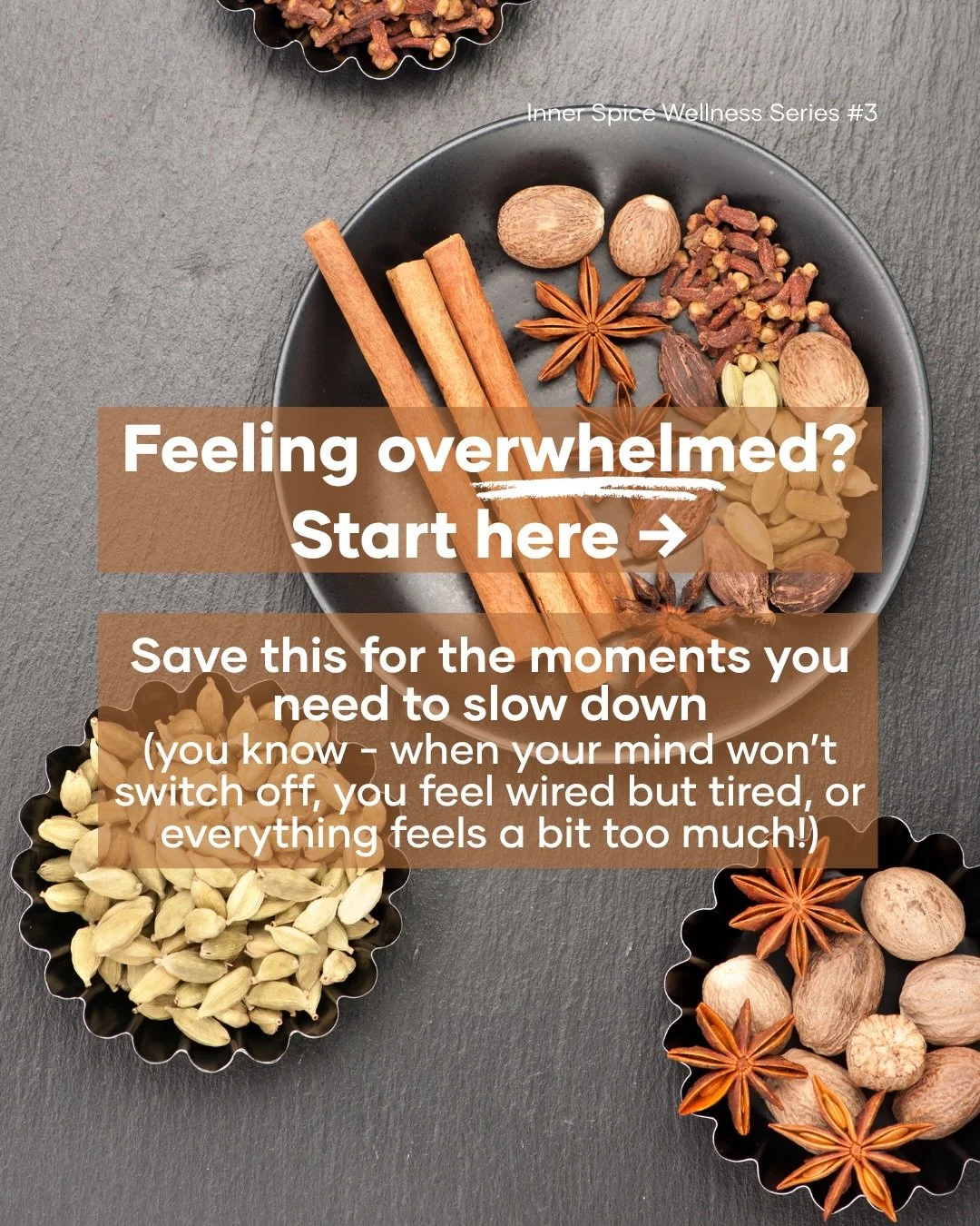 🤨Feeling overwhelmed, but can&rsquo;t explain why? Like your mind just won&rsquo;t switch off?

I used to feel this way almost daily when I was working in my corporate career😣 thankfully turning to spices gave me some relief! 

👉🏽These are the sp