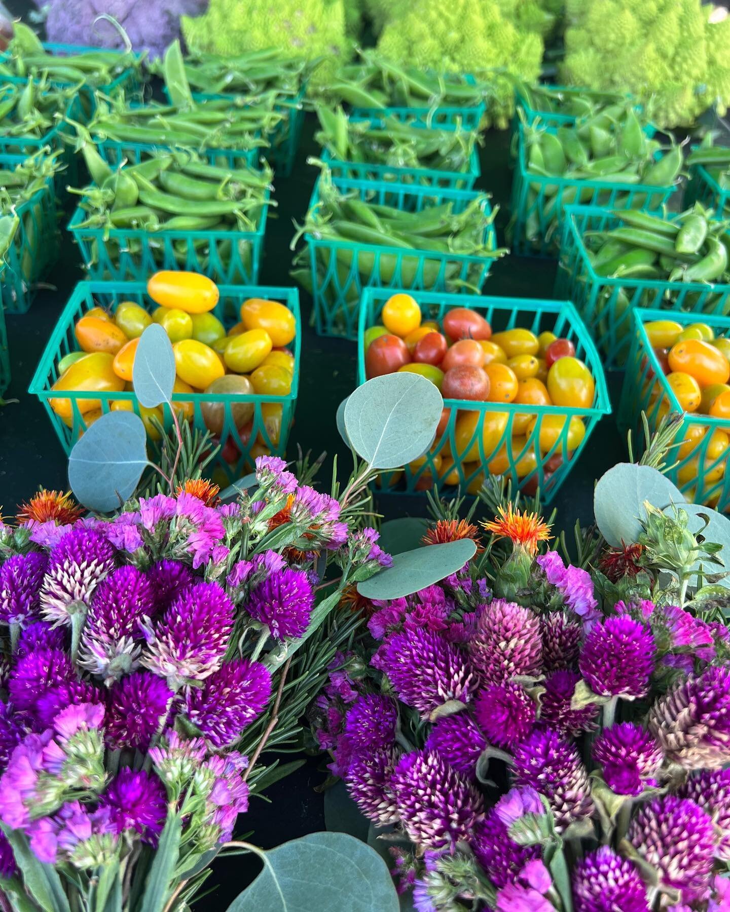 I absolutely love a Sunday farmers market run! Pit stop at the grocery store afterwards to get some staples to go with all these amazing veggies.