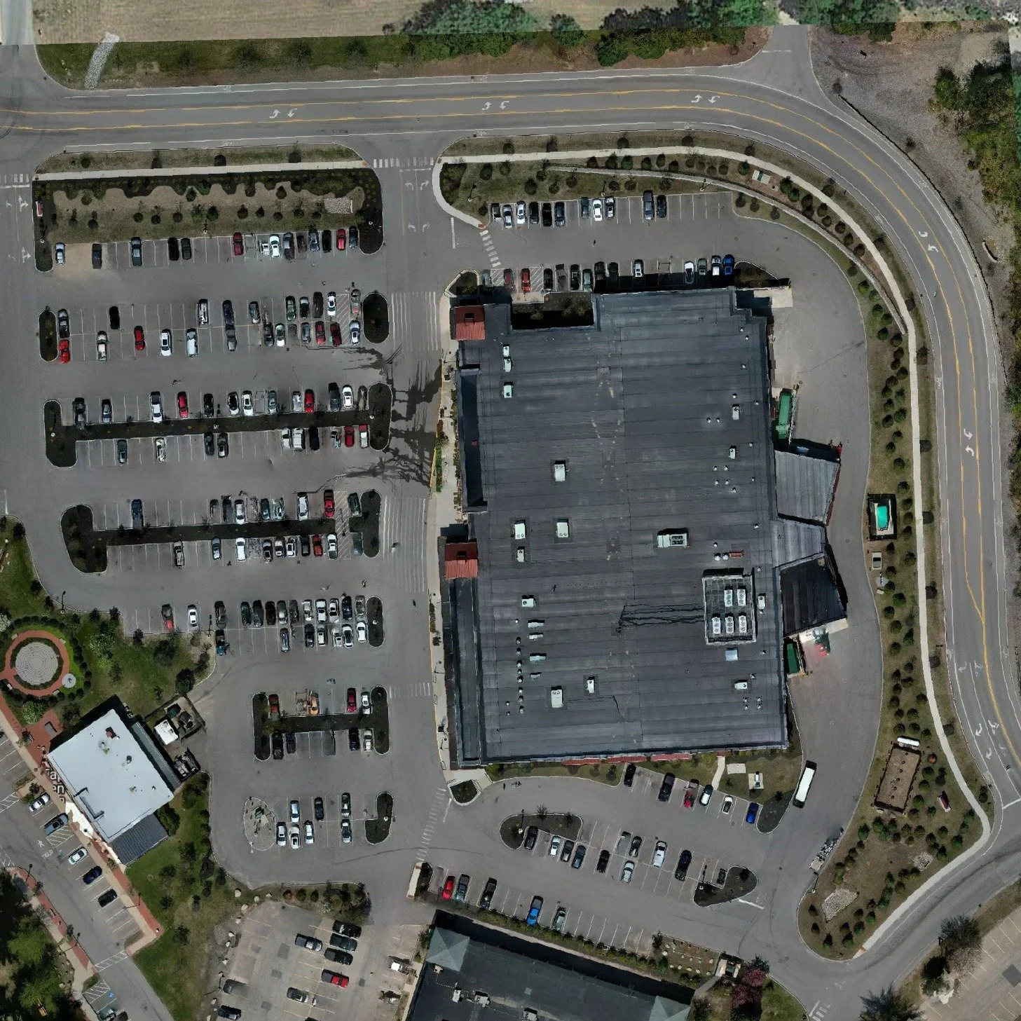 Swipe &rarr; to see the N. Conway Market Basket roll back in time.
1️⃣ 2025 finished store and busy lot
2️⃣ 2022 grading, footing pours, steel up
3️⃣ 2018 raw lot and old courts

Orthomosaic imagery makes every phase measurable and share ready. Need 