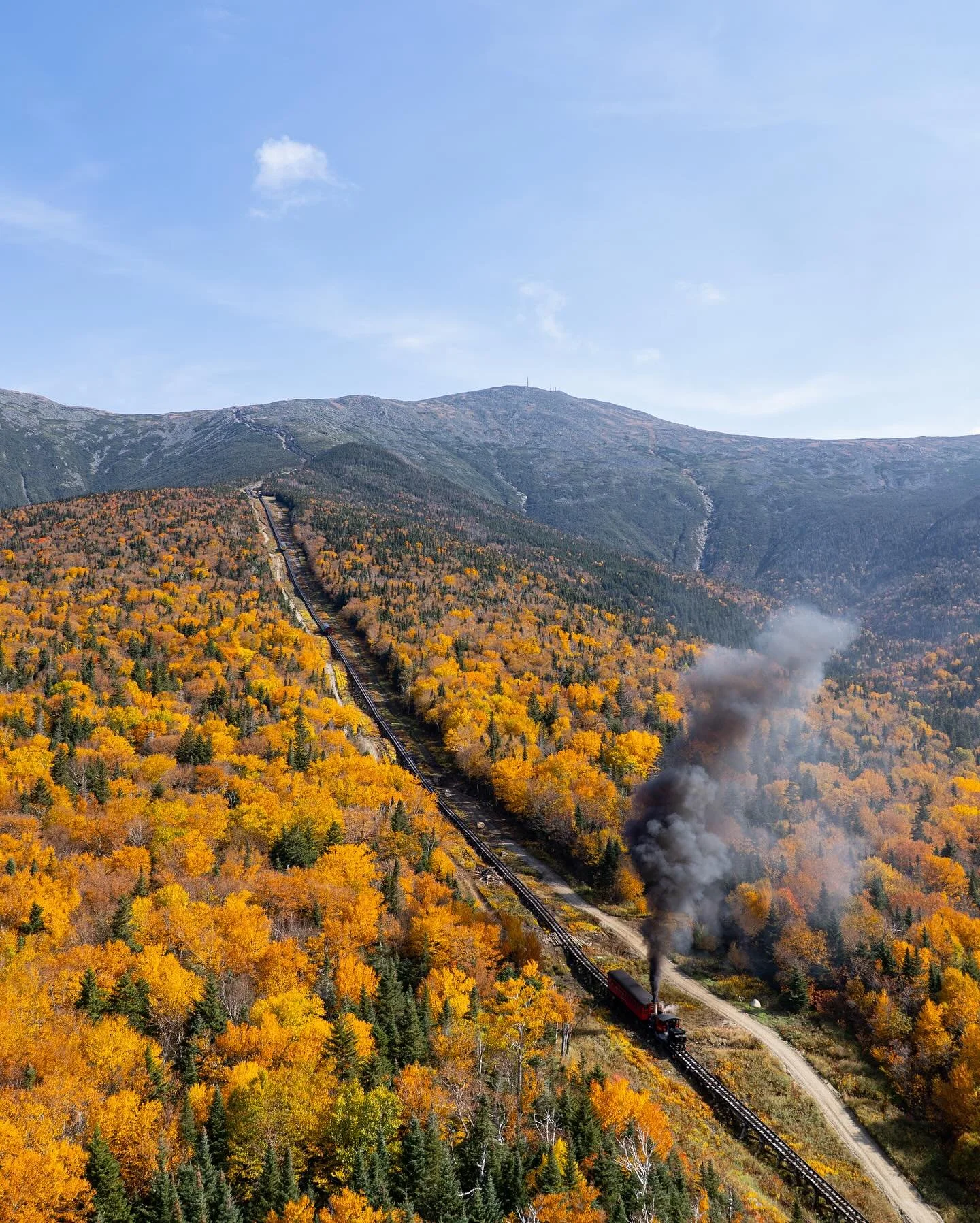 Autumn on Mount Washington 🍁
.
.
.
#MountWashington #CogRailway #MountWashingtonCogRailway #WhiteMountains #NewHampshire #NHFoliage #VisitNH #NewEngland #NewEnglandFoliage #LeafPeeping #PeakFoliage #FallColors #AutumnVibes #FallVibes #FoliageFriday 