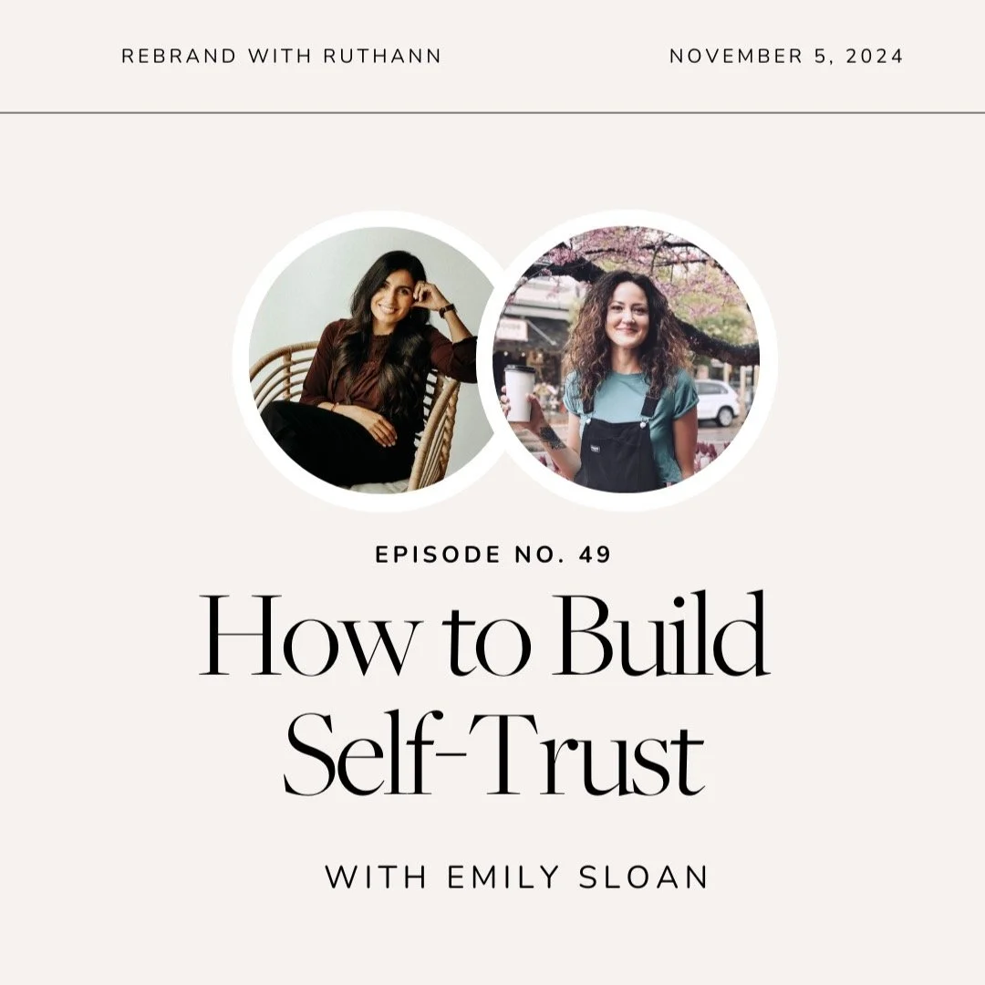 ✨ New Episode Alert ✨
In today’s episode of Rebrand with RuthAnn, we’re diving deep into self-trust with the incredible Emily Sloan, therapist, trauma expert, and creator of the Self-Trust Model. 💡 Emily has spent 13+ years helping wome