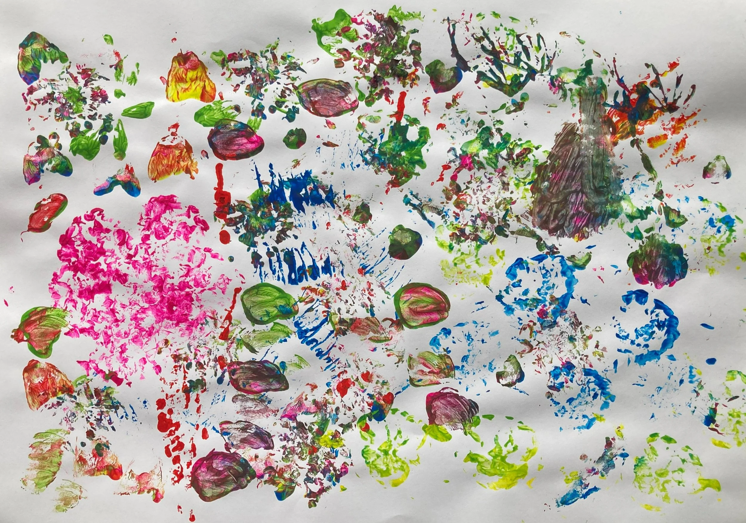 Process Art Ideas - 8 Ways to Paint with Nature — Easy Play Ideas
