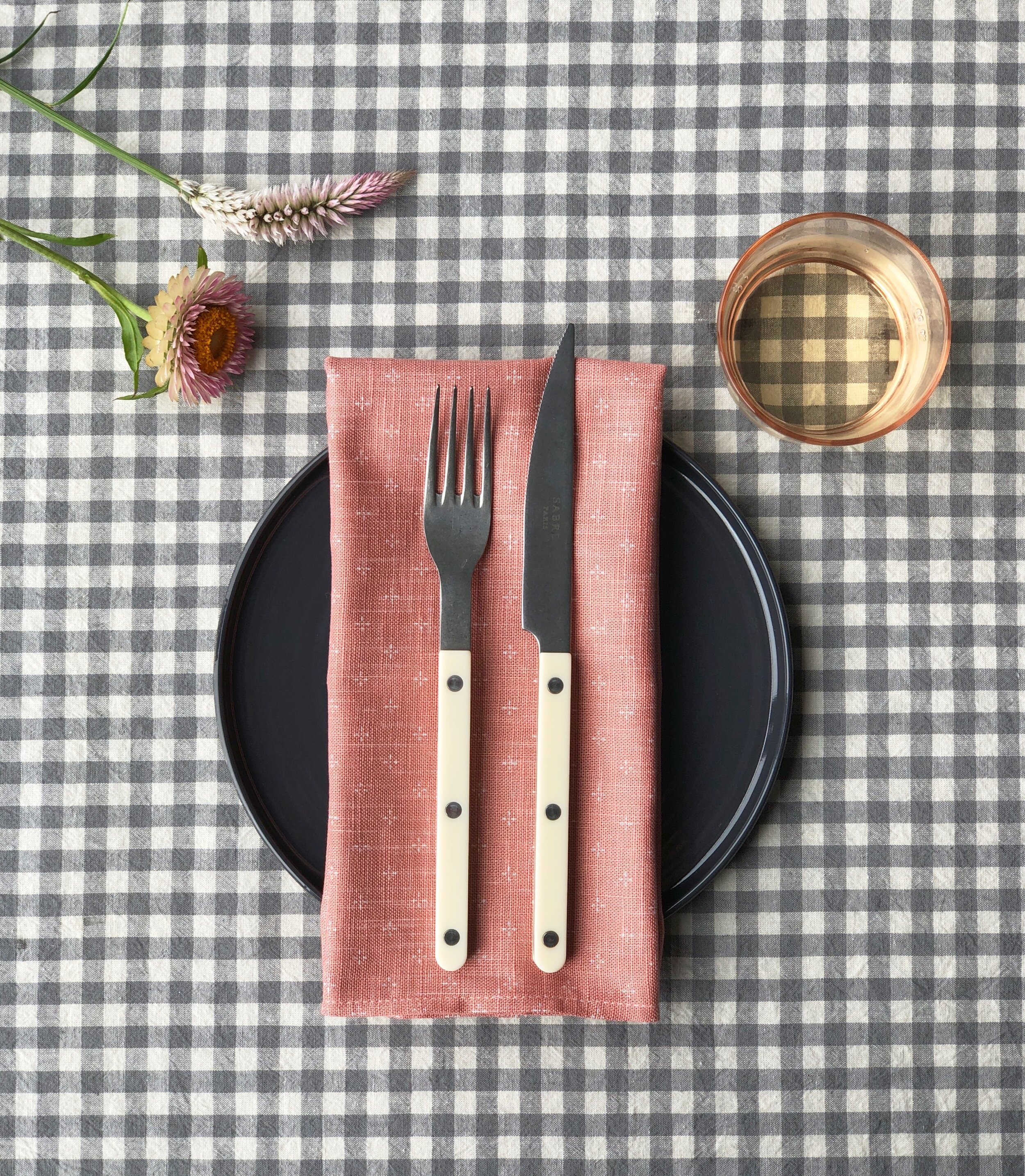 Gray Gingham Linen, Loyale Studio, San Francisco Linen, Park Winters Marketplace, foodie gift, local gifts, host gift ideas, locally made gifts near me